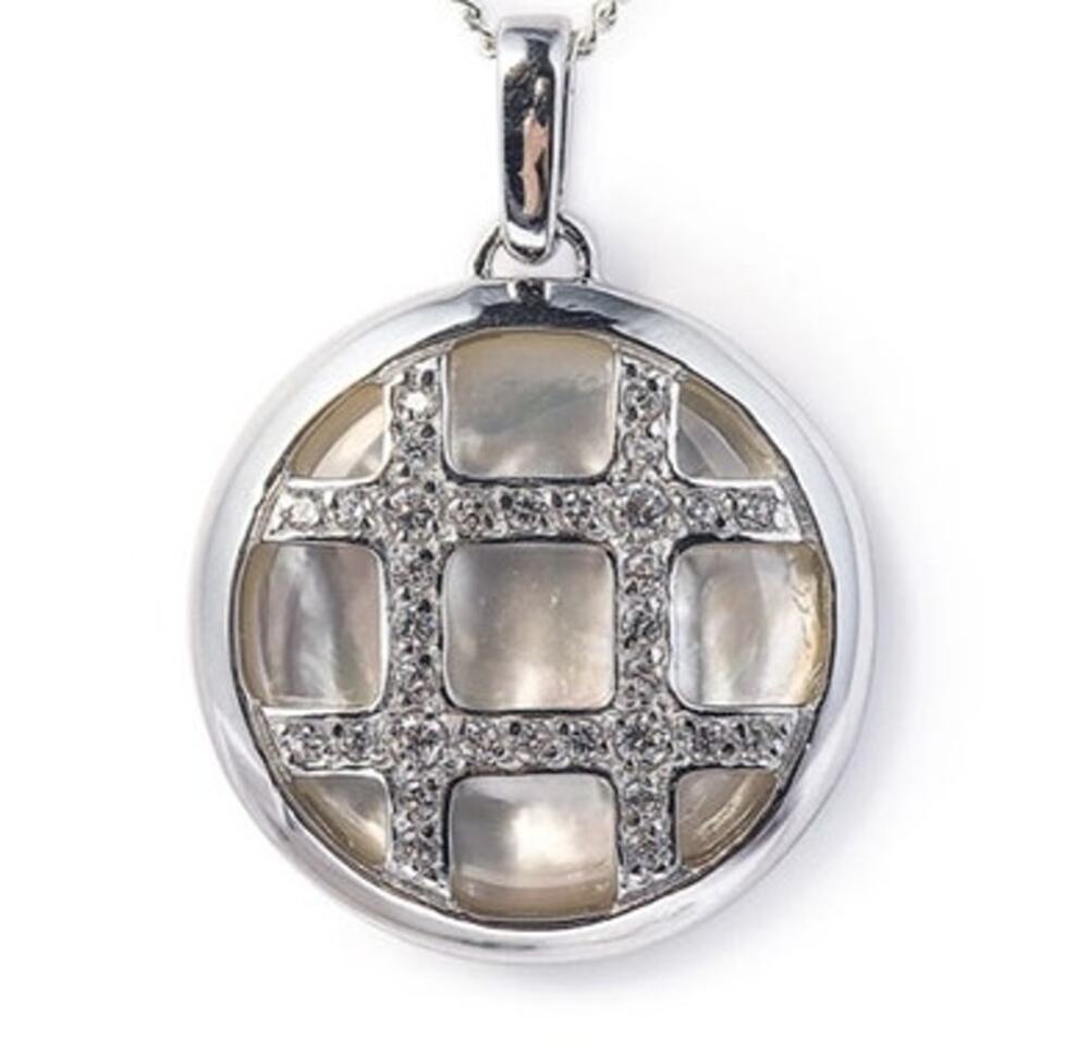 Bellagio & Co Maldive Dream Pendant Mother of Pearl 925 Sterling Silver CZ